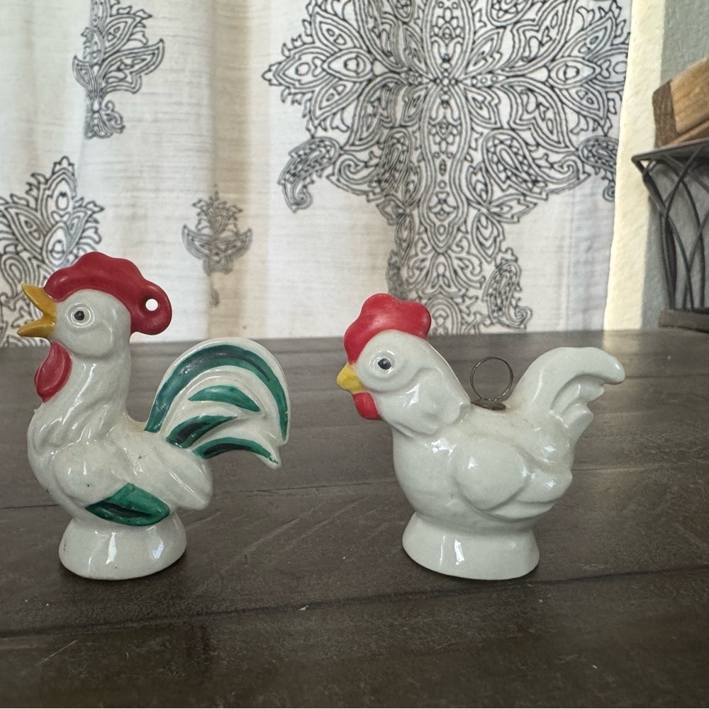 Goebel Ceramic Collectible with Red and Green Accents